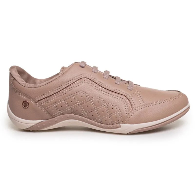 Tênis Casual Feminino Kolosh Bege CAPPUCINO/SALMAO - 38