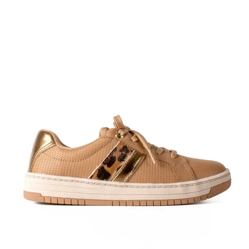 Tênis Kolosh Casual de Couro Caramelo 38