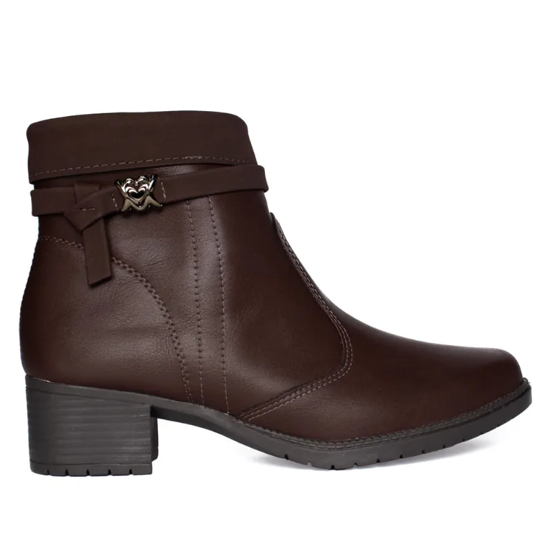 Bota Feminina Mississipi de Cano Curto Marrom - 38