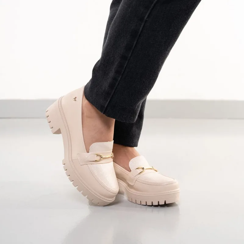 Mocassim Mississipi Feminino Creme 34
