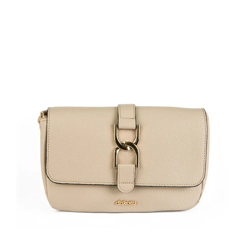 Bolsa Feminina Dakota Pequena Transversal Logo Bege - U
