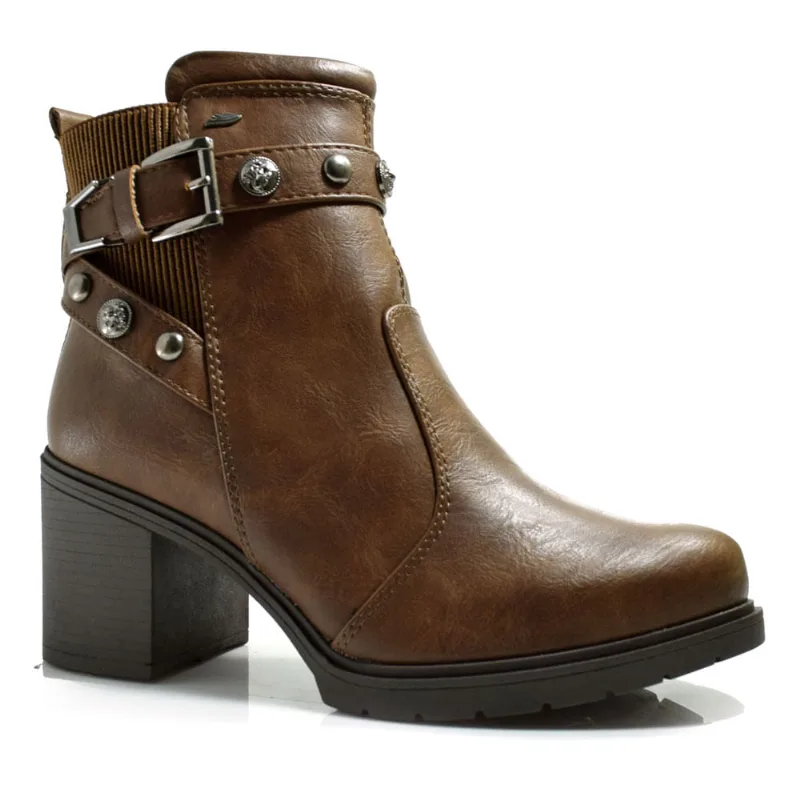 Bota de Cano Curto e Salto Bloco Dakota Marrom DA871 36