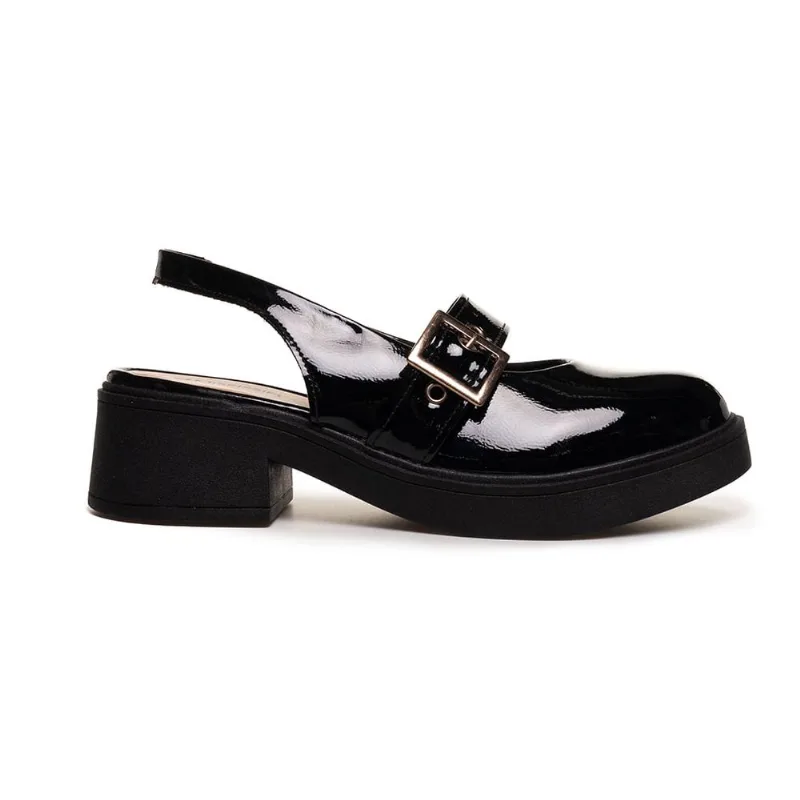 Sapato Mississipi Salto Grosso Feminino Preto 35