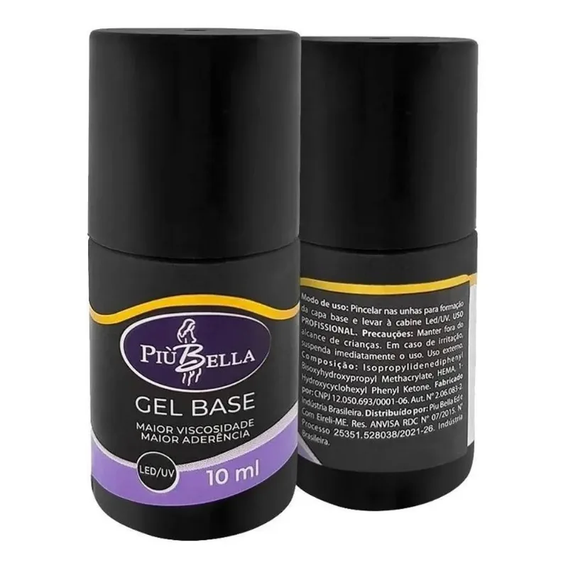 Gel Capa Base Piu Bella - Unhas Fibra Gel Blindagem