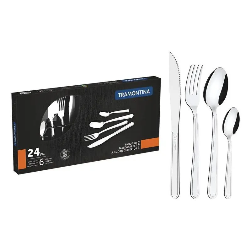Faqueiro Inox Tramontina Búzios 24 Peças
