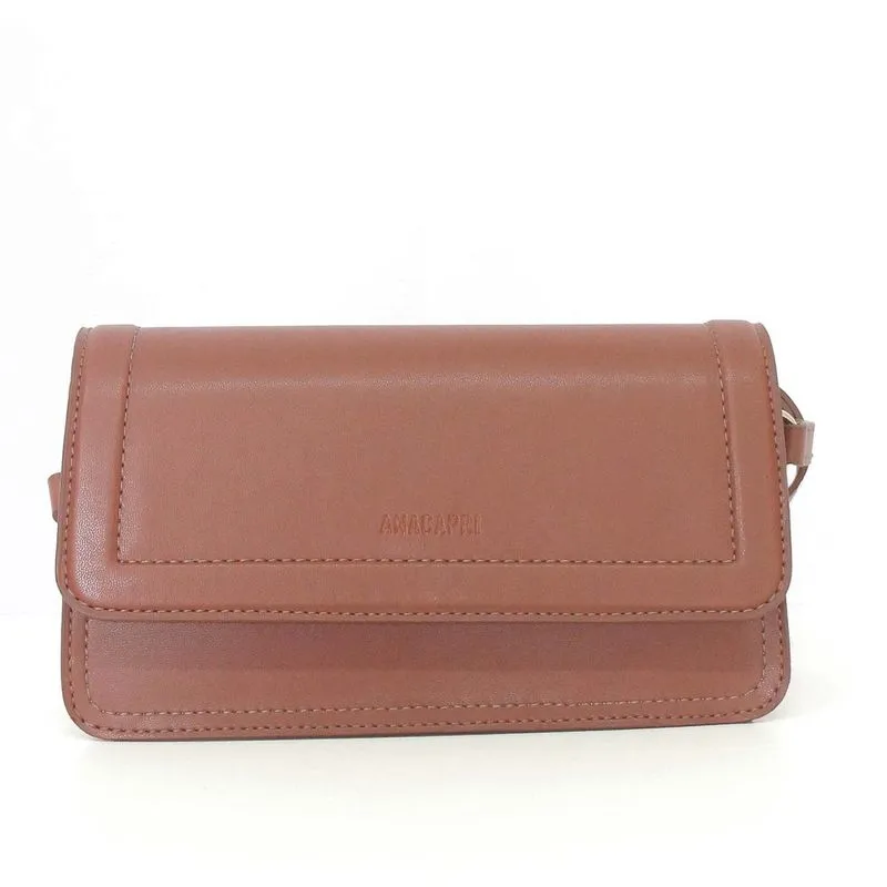 Bolsa tiracolo costura marrom C 50002 0041 0002 anacapri