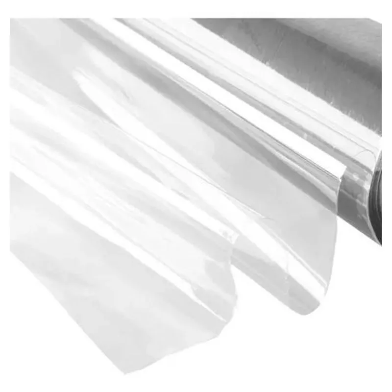10x Toalha De Mesa Plástico Cristal Impermeável 1,40mx1,40m