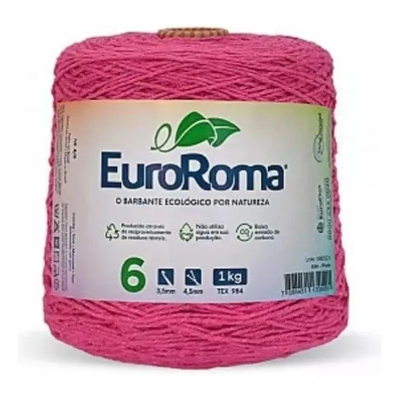 Barbante Euroroma 1 Kg Fio 6 Escolha A Cor (diversas Cor Pin