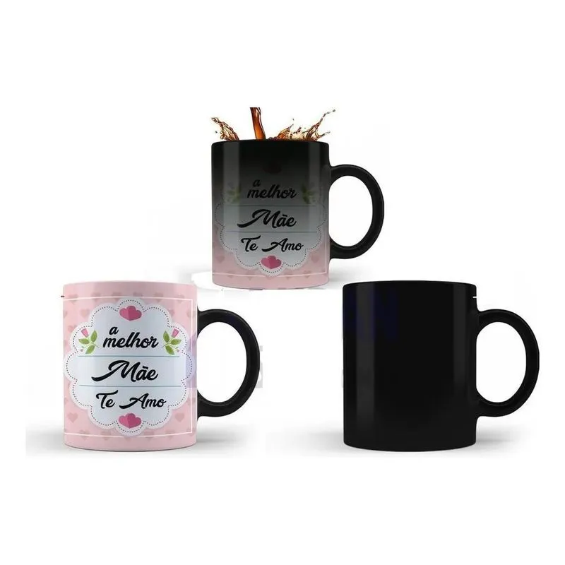 10x Caneca Mágica Presente Para Mãe Frase: A Melhor Mãe Te