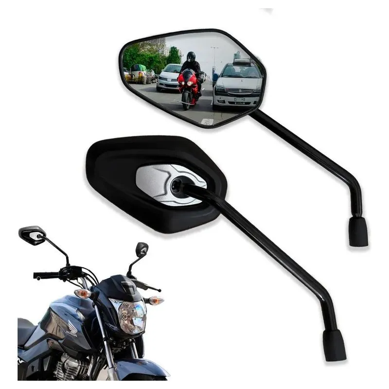 5x Retrovisor Modelo Fixo Tiger Triumph 1200 Rosca Honda Par