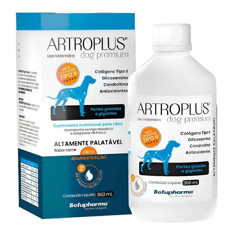 Botupharma Artroplus 360ml Líquido Colágeno Tipo 2 Para Cães