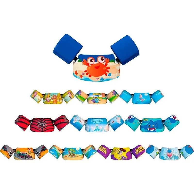 5x Boia Infantil Colete Salva Vidas Praia E Piscina Aquakids