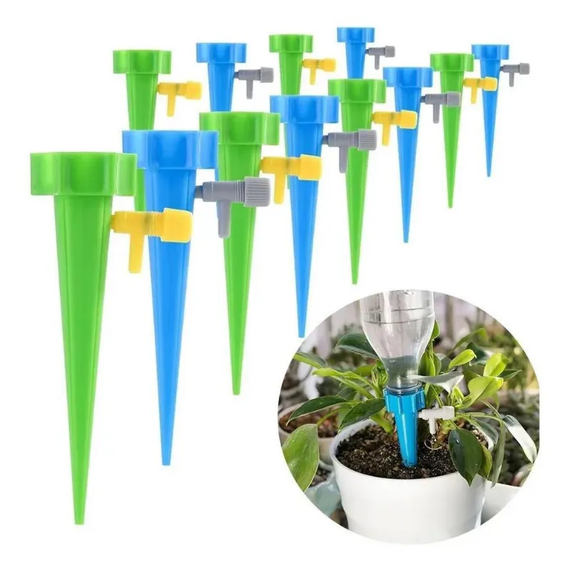 2x Kit 12 Gotejadores Dosadores Irrigadores Jardim Vaso Hort