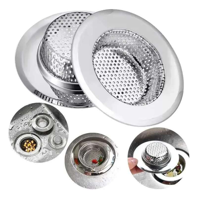 Ralo Pia Inox Pequeno Borda Prático Ralinho Brilho 7,2 Cm
