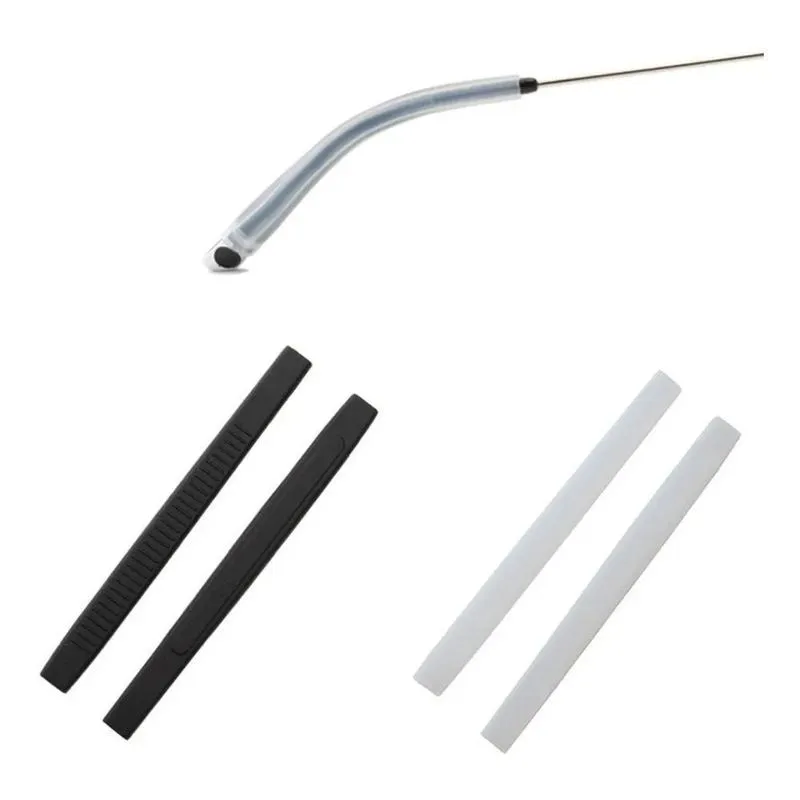 5x 2 P Ponteira Silicone P/haste Perna Ponta Reposição Óculo