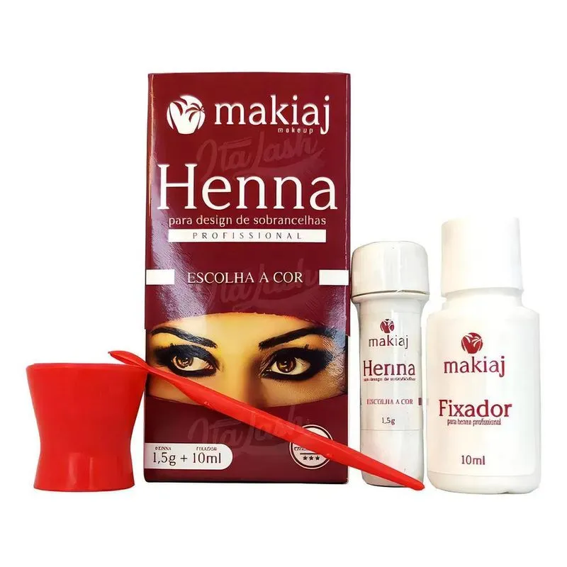 Henna Makiaj Desing De Sobrancelhas Profissional 1,5g 10ml C