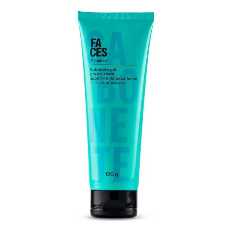 5x Sabonete Gel Para O Rosto Faces - Natura