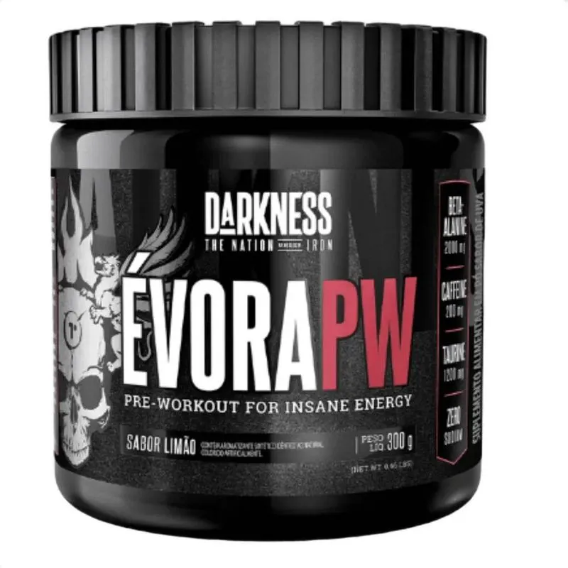 5x Pré Treino Évora Pw Darkness 300g