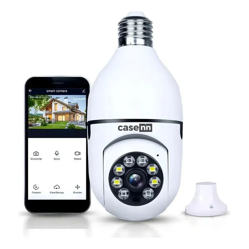 10x Câmera De Segurança Lâmpada Ip Wifi Casenn App Yoosee E