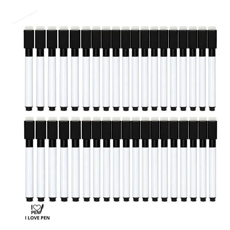 Caneta Apagador Para Quadro Branco Lousa Magnética 50pças Ma