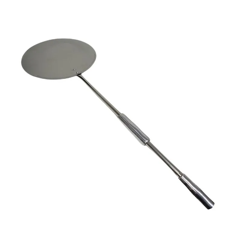 Pá De Pizza Inox 40cm Forno A Lenha Cabo Manopla Deslizante