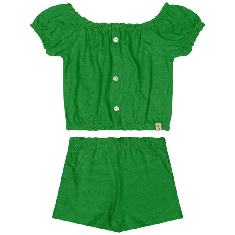 Conjunto Kely Kety Infantil Menina Verão com Botões Delicados 4/8 - 52005-ONLINE-6