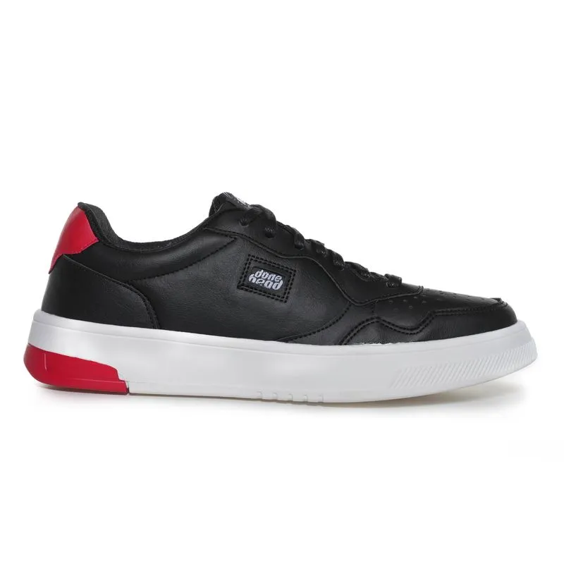 Tênis Casual Done Head Masculino Preto PRETO/VERMELHO - 43