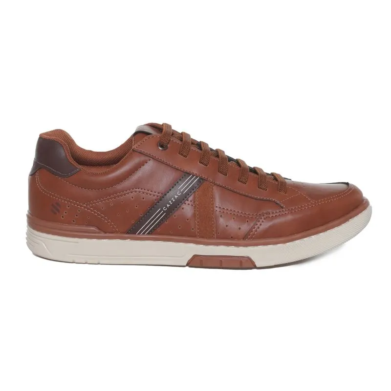 Tênis Casual Cazzac Logo Line Masculino Marrom CARAMELO - 42