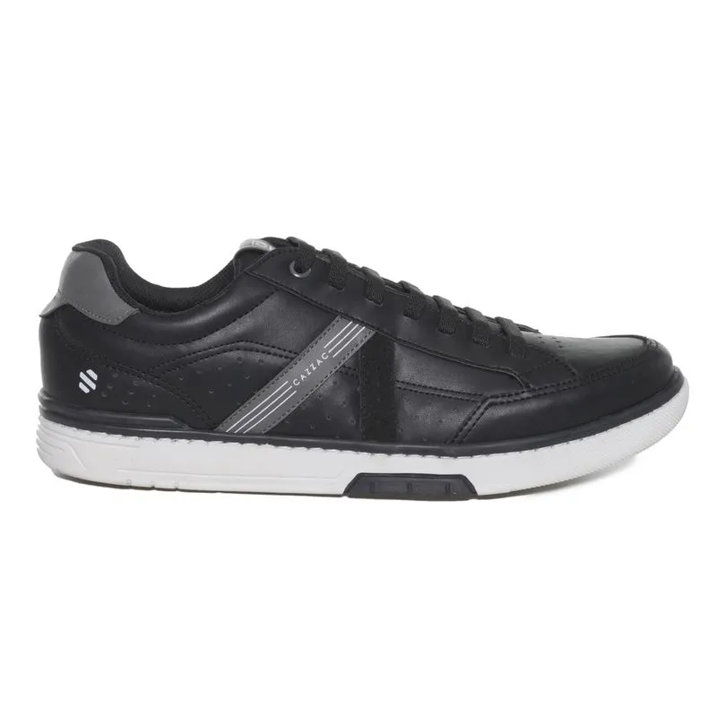 Tênis Cazzac Couro Masculino Preto PRETO - 41