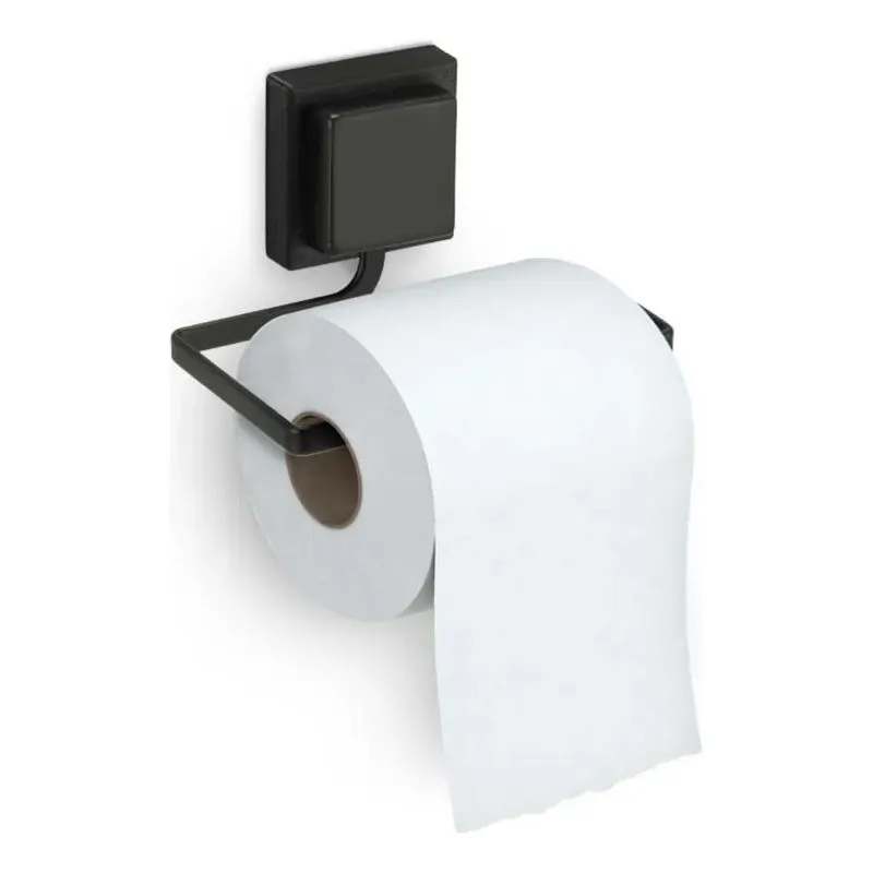 Porta Papel Higiênico Suporte Banheiro Porta Parede Preto