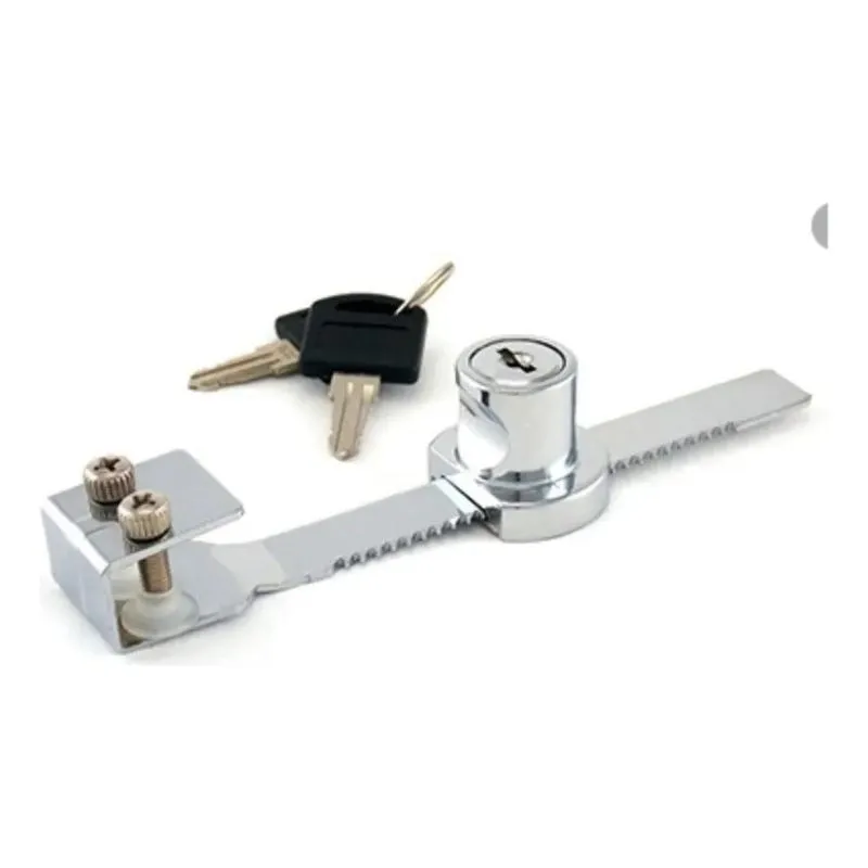 2x Fechadura Para Vitrine, Freezer, Cristaleira Trava Jacar