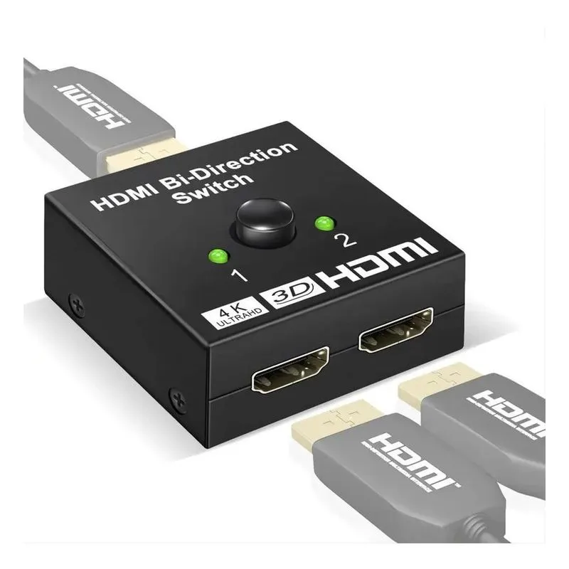 10x Splitter Switch Hdmi 4k Bidirecional 1x2 2x1 Chave Sele