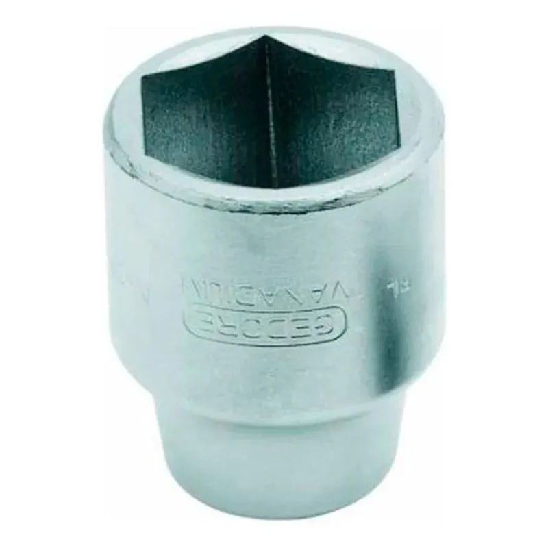 3x Soquete Sextavado 3/4 X 38 Mm - Gedore Cor Prateado