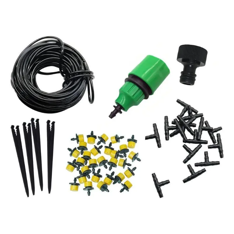 5x Kit Irrigação Para 20 Vasos/horta Gotejamento (kit Comple