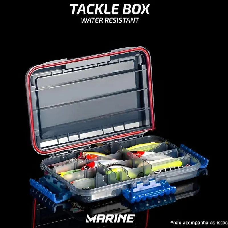 Estojo Organizador De Pesca Marine Mwr355 Com 12 Divisórias
