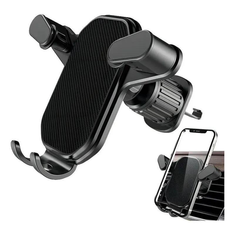 Suporte Smartphone Saída De Ar Do Carro Fixa Forte Gira 360