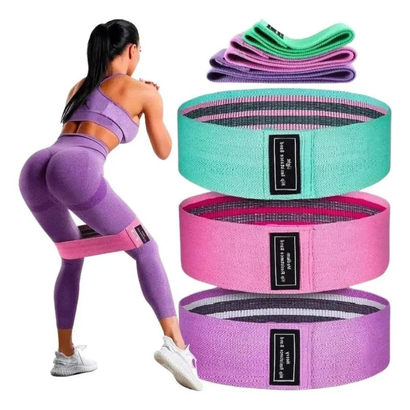 3x Kit De 3 Mini Faixas Elásticas Kf Sports Resistência Ao Q