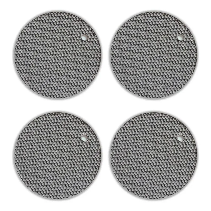 3x Kit 4 Descanso De Panela Silicone Protetor Antiaderente
