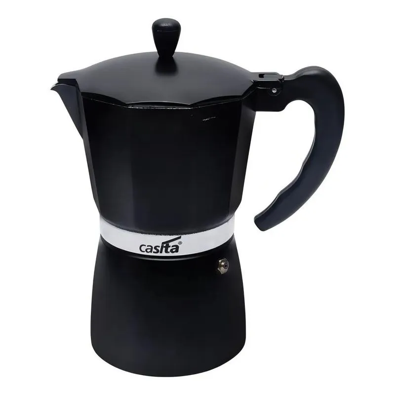 3x Cafeteira Italiana Moka Aluminio 300ml Faz 6 Xicaras Pret