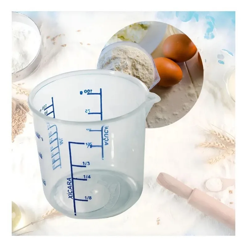 Mini Copo Dosador Medidor Marcado Prático Dose 100ml Receita