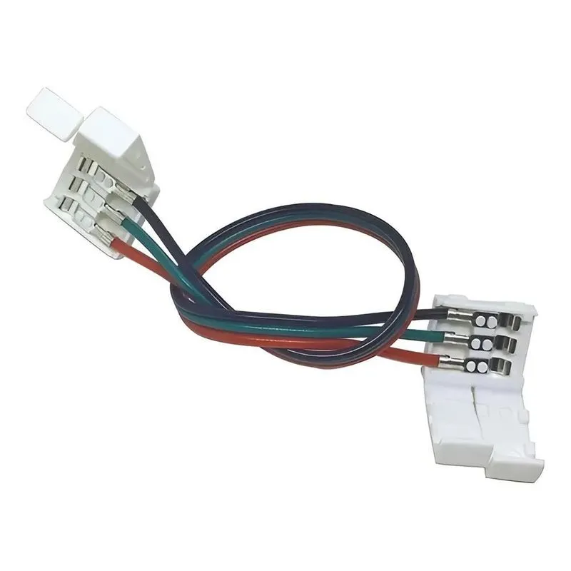 Kit 4 Emendas Conector Fita De Led 3 Vias 10mm Ws2812b 6803