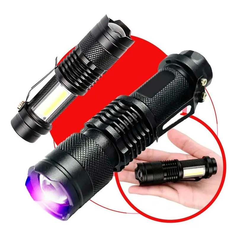 10x Lanterna Led Uv Branca Detecta Nota Escorpião Cor Da Lu