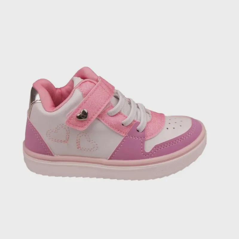 Tênis Kidy Happy Cano Alto Infantil Lilás Rosa