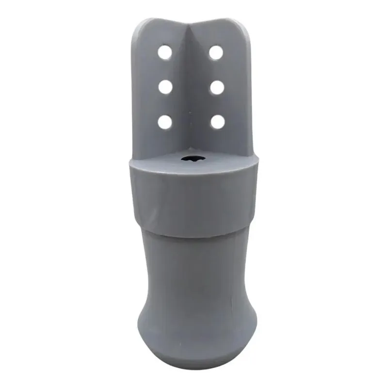 Pé Reforçado Para Guarda Roupa Altura 9,5 Cm - Kit Cinza