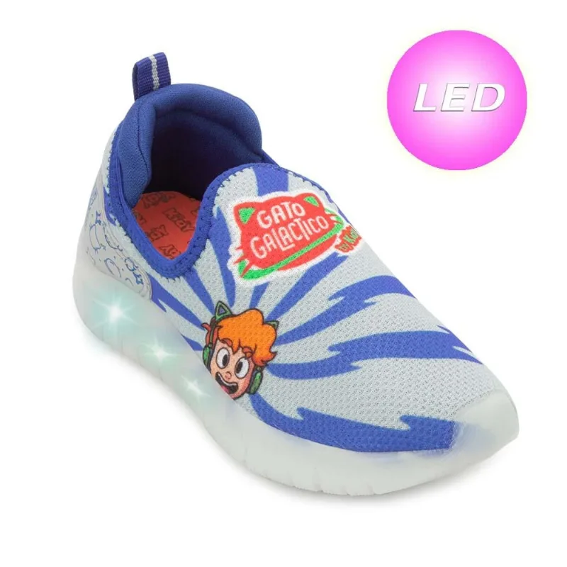 Tênis Led Iate Kidy Infantil CA KD25-03540 26 / Cinza/Azul