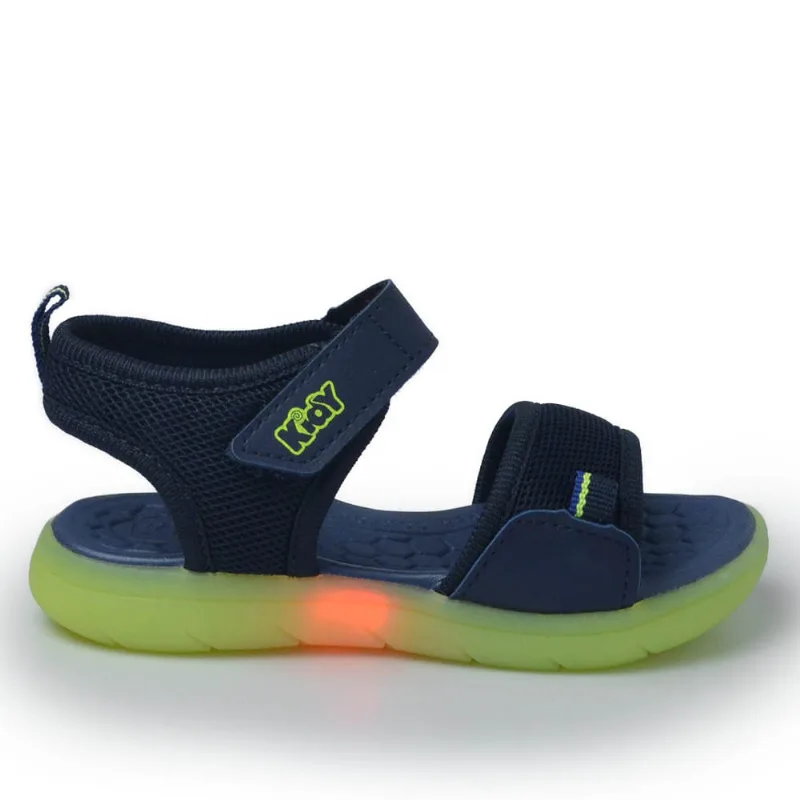 Papete Infantil Kidy Masculino Flex Light 163.0114 5123 MARINHO/AMARELO 22