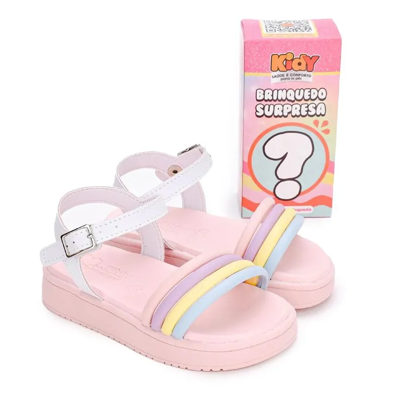 Sandália Kidy Casual Rosa Infantil 25