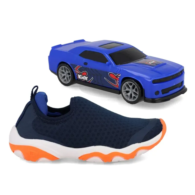 Tênis Kidy Marinho Infantil + Carro MARINHO/AZUL ROYAL - 27