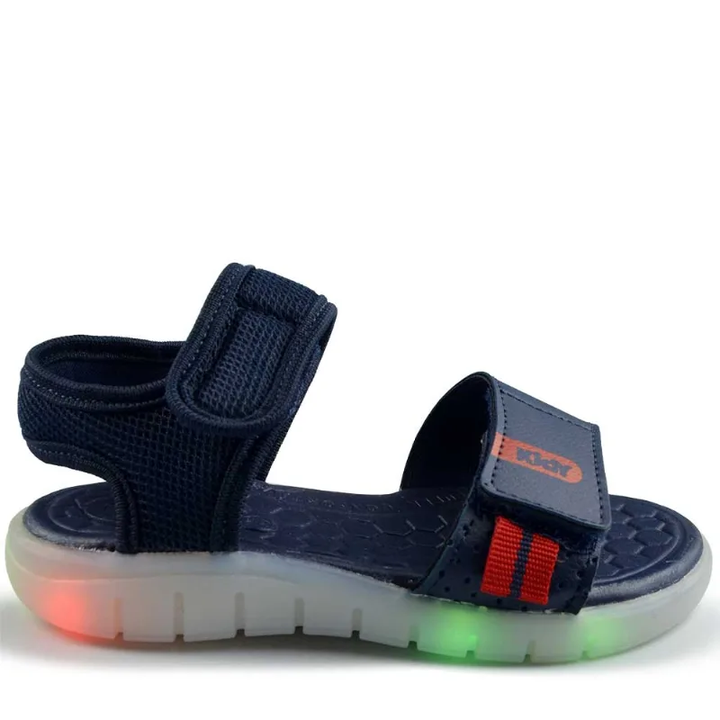 Papete Infantil Kidy Masculino Wave Luz 172.0036 1049 MARINHO/VERMELH 31