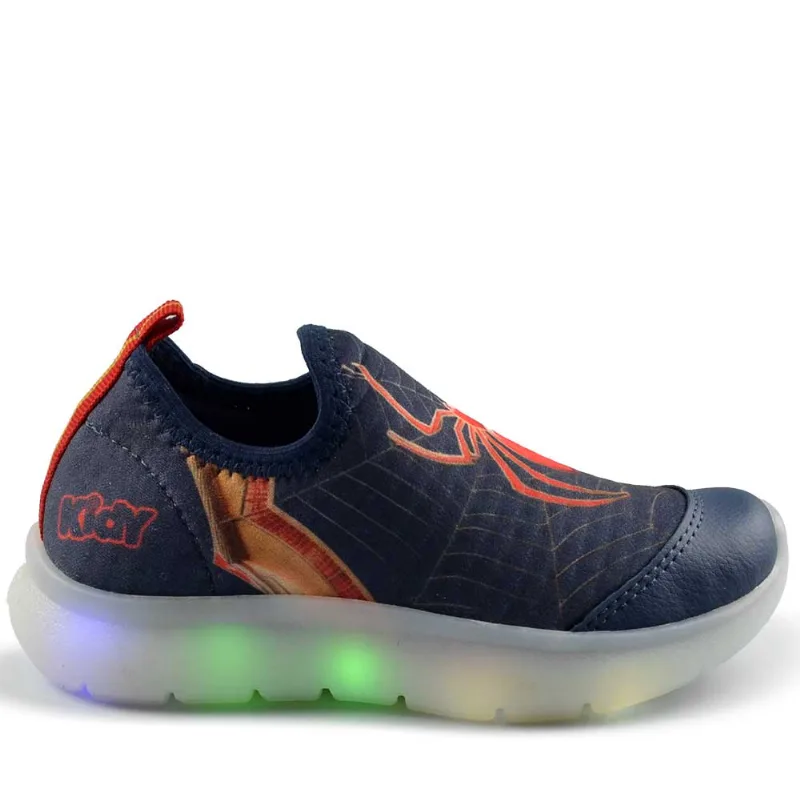 Tênis Infantil Kidy Masculino Luz 020-0200 1049 MARINHO/VERMELH 26